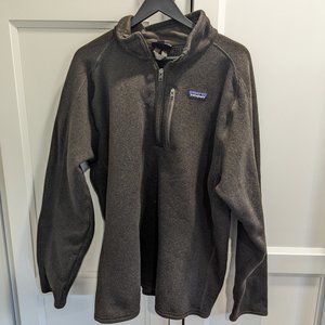 Patagonia Mens Better Sweater 1/4 Zip Dark Brown XXL